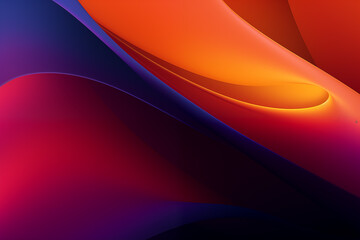 Poster - Abstract waves of color transitioning from warm to cool tones