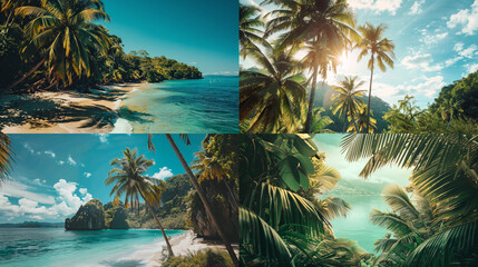 Canvas Print - tropical paradise island