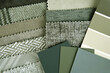 close up of the upholstery fabric color and texture choice