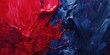 bold ruby red strokes dancemidnight blue in captivating collision artwork