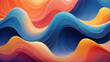 Vivid Color Wave Texture, Grainy Gradient Background in Tones of Sapphire, Coral, and Citrine.