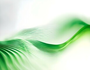 Wall Mural - Green waves wallpaper 