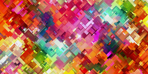 Wall Mural - abstract art colorful background, ai generated.