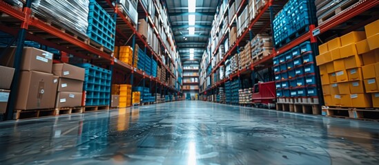 Wall Mural - Warehouse Setting: Surround the profiles with other industrial materials, setting the scene of a hardware store. 