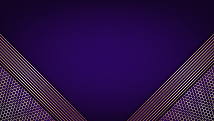 Wall Mural - Purple and gold luxury background. Vector illustration.