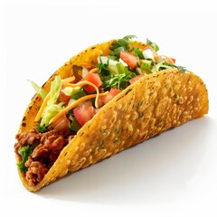 Poster - a taco with meat and vegetables