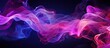 Pink and blue smoke swirling on a dark background