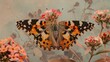 Butterfly Resting on Flower in European Summer