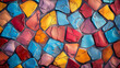 © DragonflyAndromeda - Background of multi-colored uneven and broken tiles