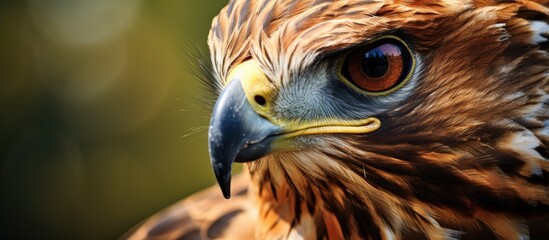 Canvas Print - Close-Up of Hawk's Head