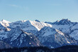 Allgäu - Berge - Panorama - Oberstdorf - Bergkette von Bolsterlang aus