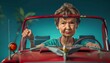 A frugal retiree carefully budgeted her expenses to afford a luxury car in her golden years