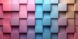Colorful geometric blocks create a pastel colors abstract pattern