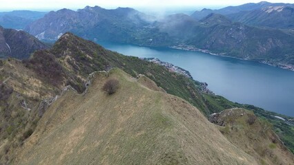 Sticker - Aerial view of Lake Como from Mount Palagia