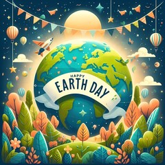 Wall Mural - Earth Day events and festivals  