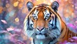 magical tiger portrait
