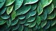 Intricate Forest Leaves Papercut A of Natures Exquisite Detail and Vibrant Green Life