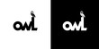 owl logo design icon animal vector template