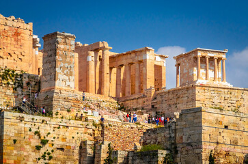 Wall Mural - Panoramic view of Acropolis Hill in Athens, capital of Greece.