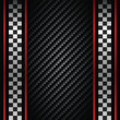 Black and white carbon checkered circle