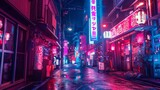 Fototapeta Londyn - Tokyo Neon Lights