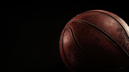 Sticker - Used Basketball with Dark Background