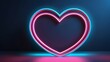 Heart shaped neon light
