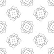 Groups of squares on a white background. Monochrome geometric ornament. Seamless pattern. Background for decor. 
