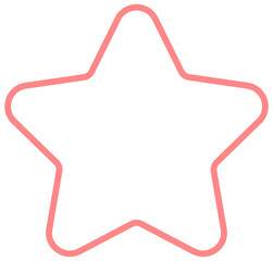 Wall Mural - Cute star icon vector illustration isolated on white background.
