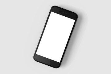 Fototapete - premium modern smartphone handphone mobile device touchscreen display screen phone se realistic mock