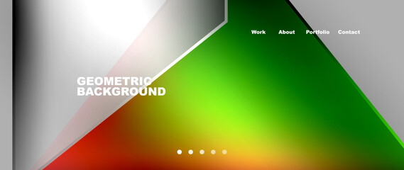 Fototapete - A modern geometric background featuring a central triangle shape. This design is perfect for techrelated projects such as automotive lighting, gadgets, and input devices