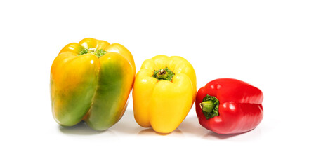 Wall Mural - sweet pepper isolated on white background