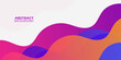 Colorful wave background design. Orange, pink, and blue wave shape on white background. Eps10 vector