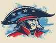 Tricorn hat United States of Americas Independence Day 