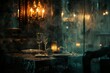 Experience the allure of an intimate, candlelit dinner through a worms-eye view Delve into the mystery of a detectives world, juxtaposed with rich, moody color schemes, evoking intrigue