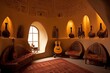 Silk Road Caravanserai Living Room Ideas: Traditional Music Instruments and Wall Niches Inspiration