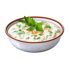 Poster - Tasty Raita Isolated On White Background