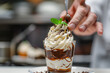 whipped cream chocolate composition