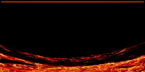 Wall Mural - curved flowing red-hot lava template copy-space design