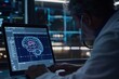 The soft glow of a laptop screen illuminates a doctors face, their brow furrowed in concentration as they navigate a 3D rendering of the human brain, a digital map guiding their search for the source
