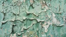 Texture Of A Weathered Concrete Wall With Green Peeling Paint Aged Surface With Cracked And Flaking Paint Ideal For Design Backgrounds
