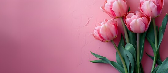 Wall Mural - A pink background image for womens lifestyle company