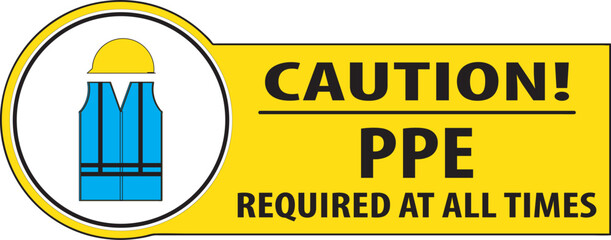 Poster - PPE required sign vector.eps