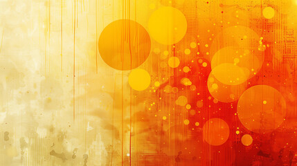 Wall Mural - orange background with circles