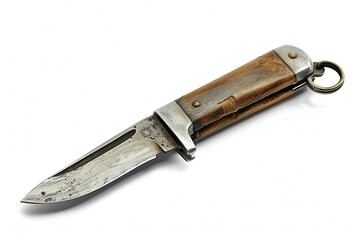 Army knife isolated on white