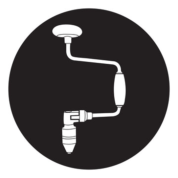 Wood drill icon