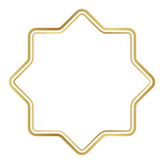 Wall Mural - gold Frame icon.