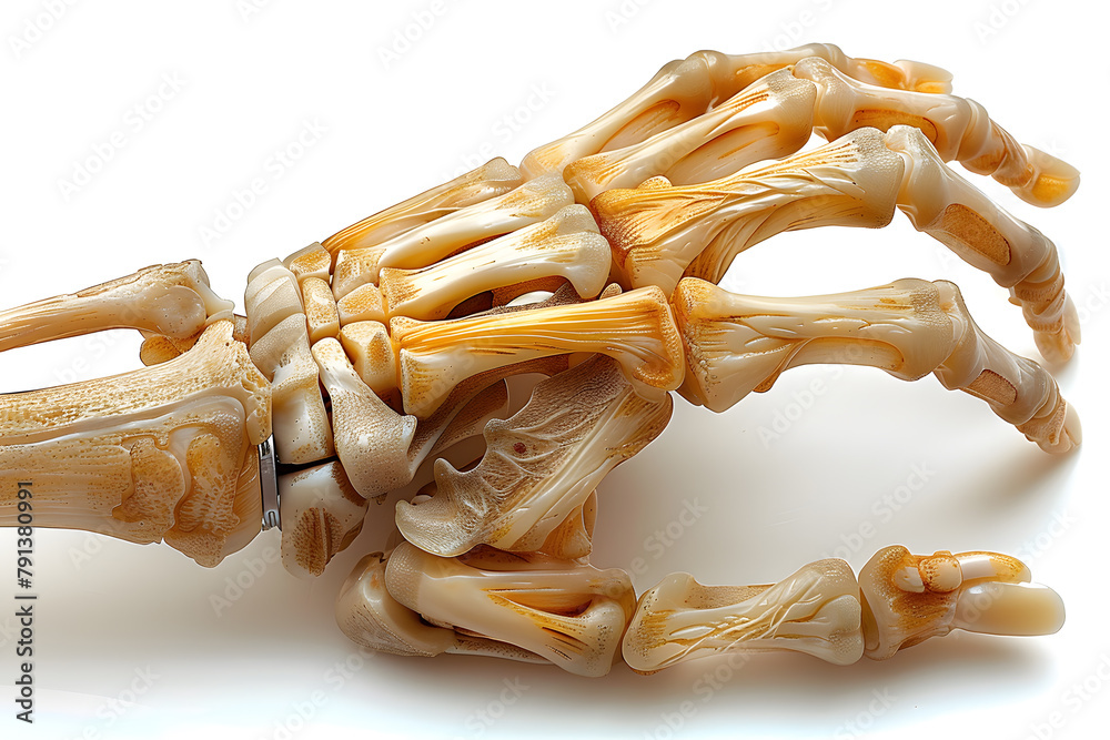 Anatomy of the human hand skeleton Stock Illustration | Adobe Stock