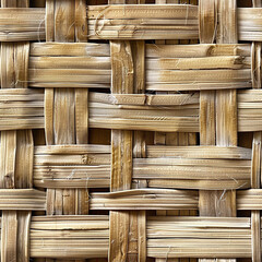Poster - Rattan Weave Seamless Patterns Background