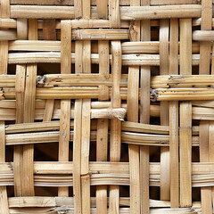 Poster - Rattan Weave Seamless Patterns Background